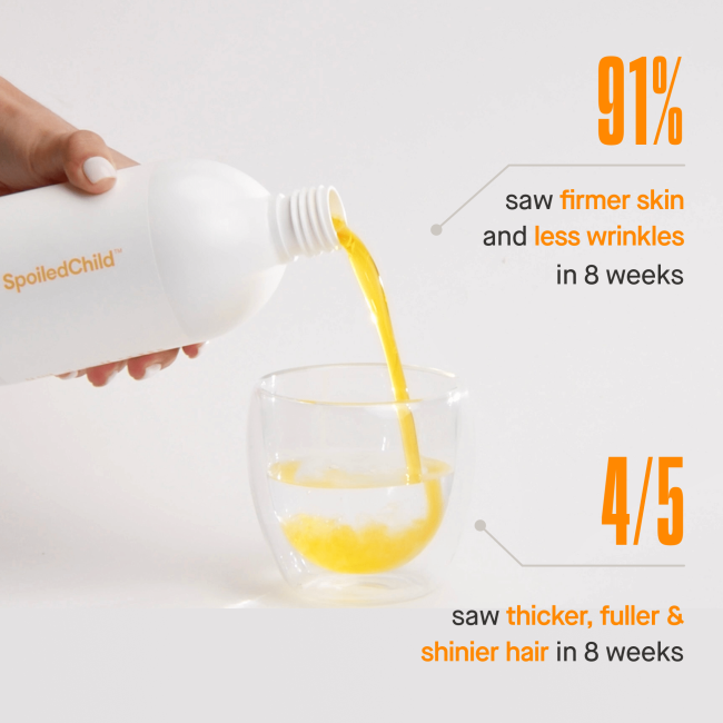 E27 Extra Strength Liquid Collagen Collagen Peptides + Vitamin C + Hyaluronic Acid Mango Flavor - Image 2