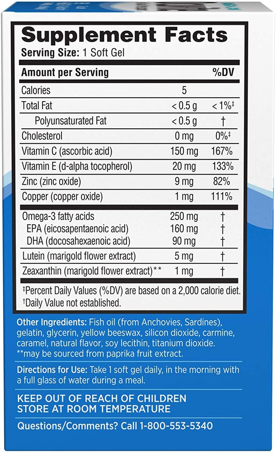 Ocuvite 50+ Eye Vitamin & Mineral Supplement - Image 2
